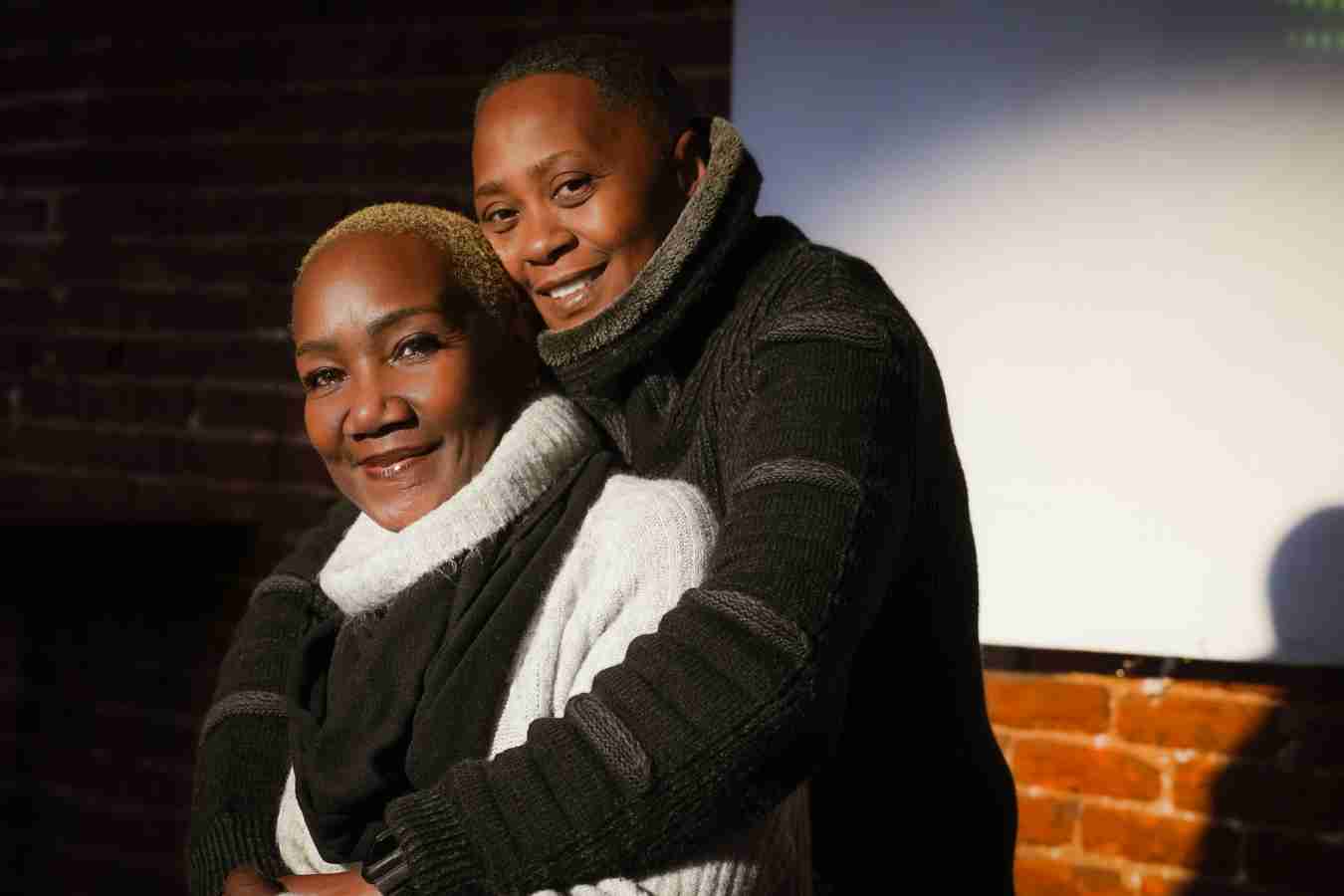 Photo of Leola and Rhonda for the Joy of Pride Power Box art in the district